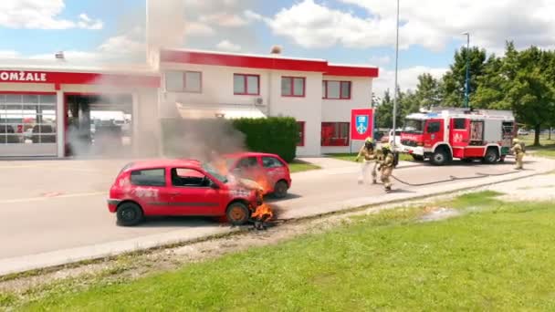 Domzale Slovenia Hazi Ran 2018 Tfaiye Ekibinin Eğitim Görüntüleri — Stok video