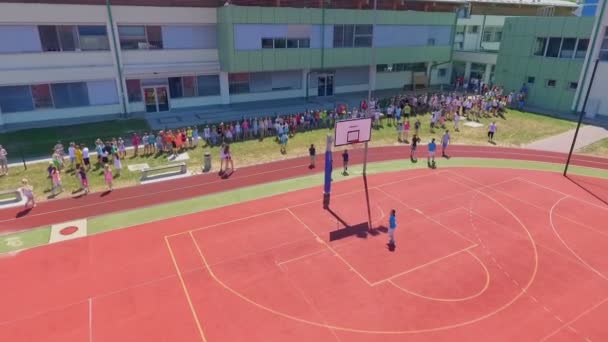 Grize Slovenia June 2017 Summer Time Childen Having Sports Day — Stok Video