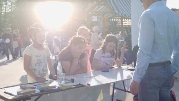 Domzale Slovénie Juin 2018 Ces Enfants Sont Pleins Énergie Ils — Video