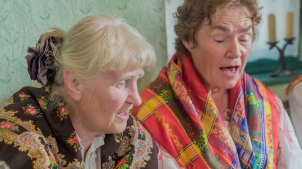 Wanita Wanita Senior Ini Adalah Penyanyi Bergairah Mereka Juga Melakukan — Stok Video