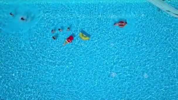 Domzale Slowenien Juni 2015 Ein Riesiges Schwimmbad Dem Nicht Viele — Stockvideo