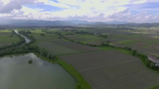 Frumoasă Natură Slovenia Există Dealuri Munți Parcuri Lacuri Peisajul Este — Videoclip de stoc