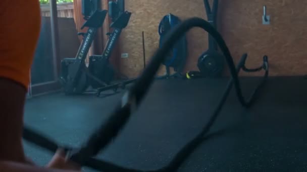 Domzale Slovenia Temmuz 2018 Genç Bir Adam Kolları Üst Vücudu — Stok video