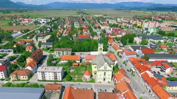 Zalec Celje Slovenia Mungkin 2017 Dibesarkan Relief Peta Kota Tua — Stok Video