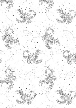 Akrep burcu siyah beyaz takımyıldızı. Astroloji tahminleri için dijital burç sembolü akrep burcu. Zodiacal işaret takımyıldızı. Soyut kristal izole edilmiş kara mitoloji hayvanı