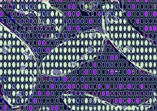Фиолетовый Синий Ромбы Темном Фоне Рисунком Бобов — стоковое фото