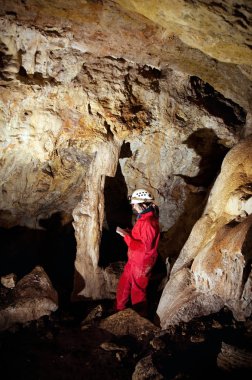 Mağara haritalama sırasında caver günlük anket verileri