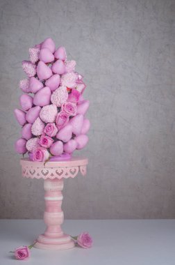 Masada meyve buket dekorasyon