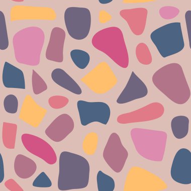 Terrazzo seamless modeli. Desen kağıt, duvar kağıdı, terrazzo sarma için ideal döşeme.