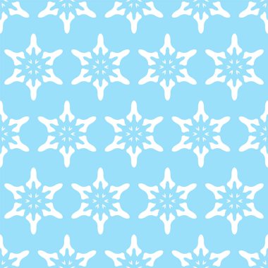 Kar taneleri ile dikişsiz desen. Noel dekorasyonu. Vektör arka planı