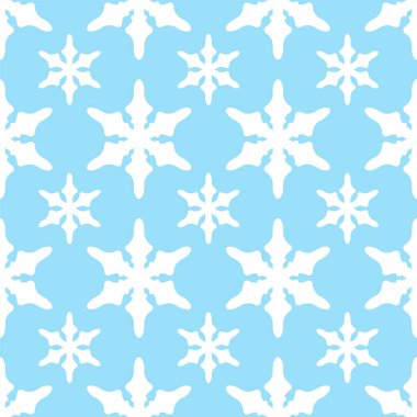 Kar taneleri ile dikişsiz desen. Noel dekorasyonu. Vektör arka planı