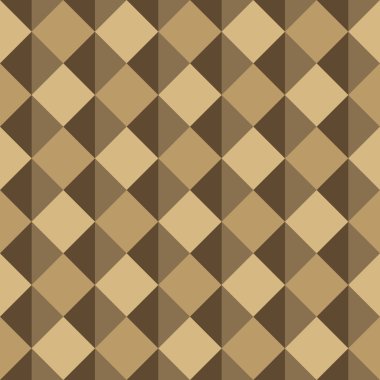 Kareler ve üçgenler ile soyut dikişsiz desen. Tek renkli vektör arka planı