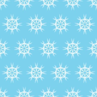 Kar taneleriyle kusursuz bir şablon. Kış arkaplanı.