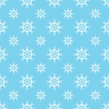 Kar taneleriyle kusursuz bir şablon. Kış arkaplanı.