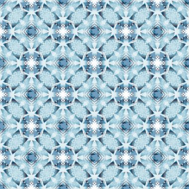 Soyut geometrik şekiller sıralı düzenleme ile Seamless modeli. Renkli resimde.