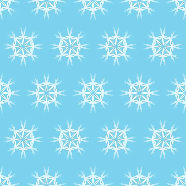 Vector seamless pattern with snowflakes. Winter background. — Stock Vector