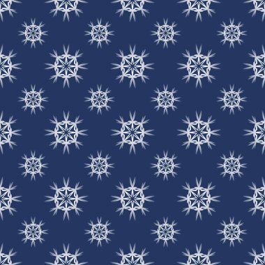 Kar taneleriyle kusursuz bir şablon. Kış arkaplanı.