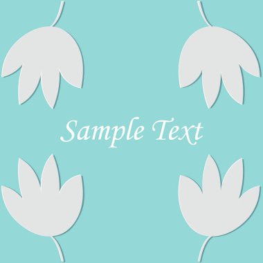 Güzel düşen beyaz yaprakları ile desen. Sonbahar geçmişi. Gerçekçi trendy zanaat tarzı. Origami tasarım şablonu.