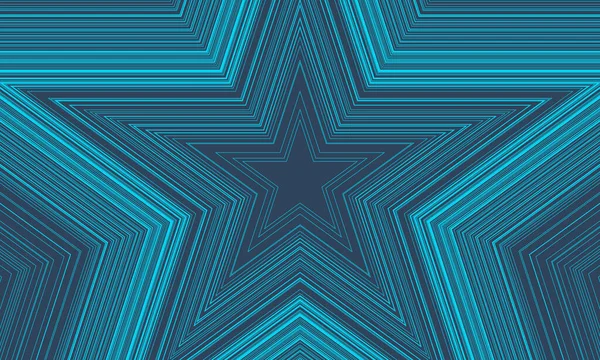 Fundo azul abstrato com linhas e estrelas. Ilustração vetorial — Vetor de Stock