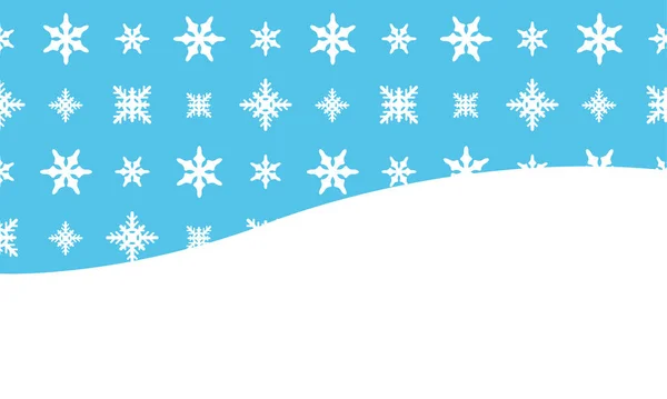 Bellissimo modello invernale con fiocchi di neve. Sfondo natalizio. Illustrazione vettoriale — Vettoriale Stock