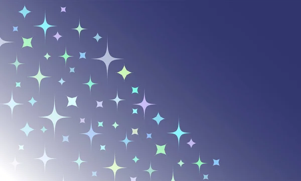 Пластырь с цветными звездами на голубом фоне. Рождество или Новый год фон — стоковый вектор