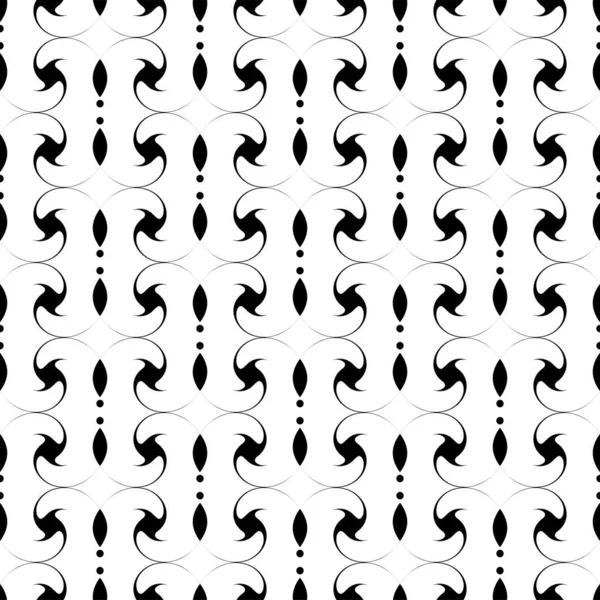 Abstract Seamless Pattern Black White Vector Illustration Eps10 — Stock Vector