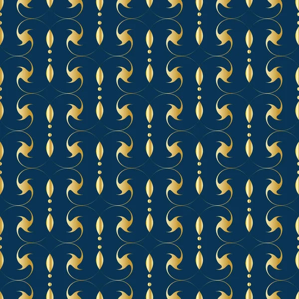Abstraktes Nahtloses Muster Aus Gold Festliche Fahne Vektorillustration Eps10 — Stockvektor