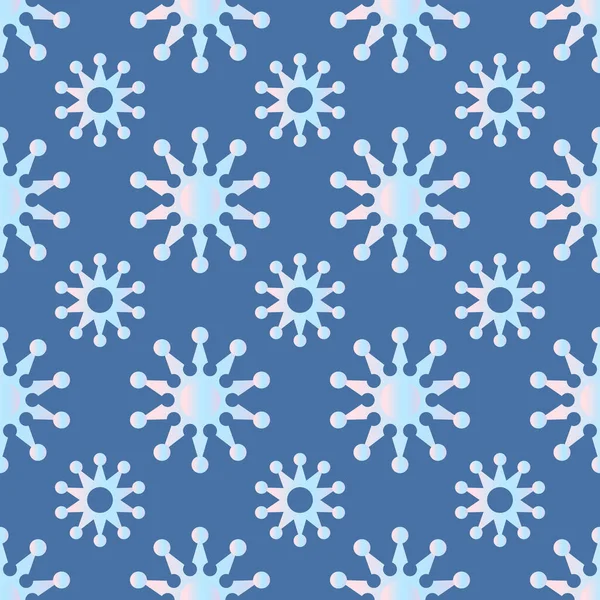 Bel modello senza soluzione di continuità con fiocchi di neve. Sfondo natalizio. Illustrazione vettoriale — Vettoriale Stock