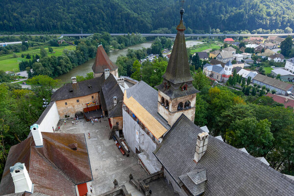 Medieval Orava Castle built on a rock - Slovakia