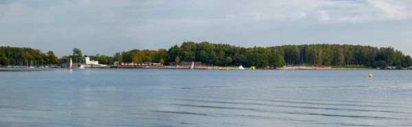 Lac Ukiel Plage Ville Olsztyn Warmia Mazury Pologne — Photo