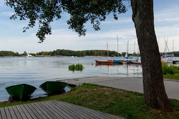 Most Żwirkowy Nad Jeziorem Ukiel Olsztynie Polska Warmia Mazury — Zdjęcie stockowe