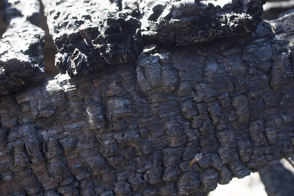 Cinzas de fogo naturais com textura de carvão preto cinza escuro. É uma rocha dura preta inflamável. espaço de cópia — Fotografia de Stock