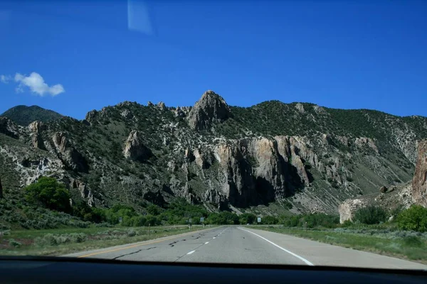 États Unis Montagnes Rouges Utah Gray Mountains Dans Utah Vue — Photo