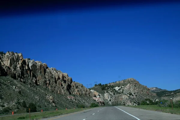 Usa Röda Bergen Utah Gray Mountains Utah Utsikt Från Motor — Stockfoto