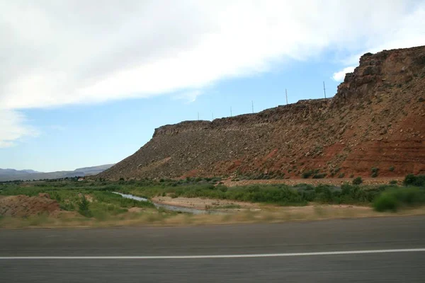 États Unis Montagnes Rouges Utah Gray Mountains Dans Utah Vue — Photo