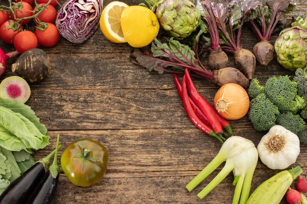 Muchas Verduras Mesa — Foto de Stock