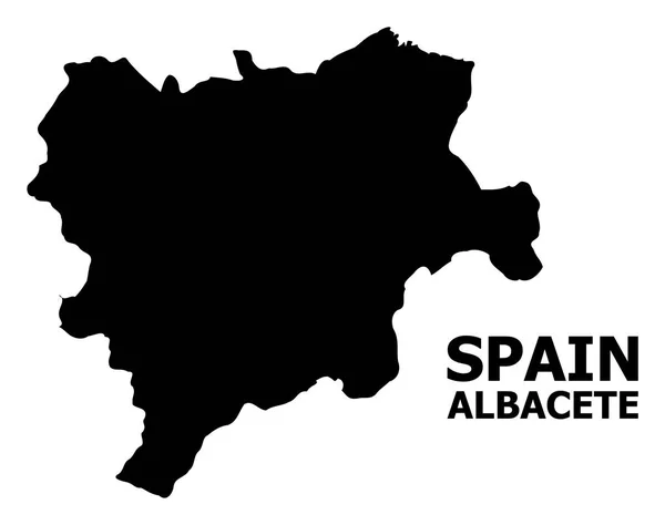 名前を持つアルバセテ州のベクトルフラットマップ — ストックベクタ