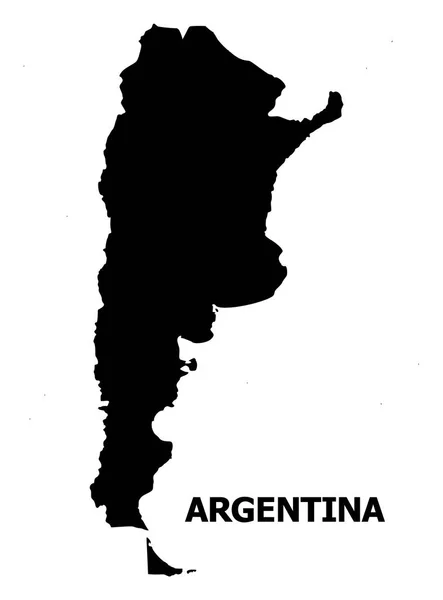 Vector Flat Map of Argentina with Caption — Stock Vector