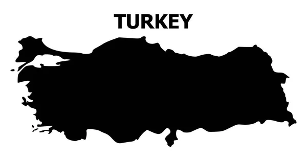 Vektor flache Karte der Türkei mit Namen — Stockvektor