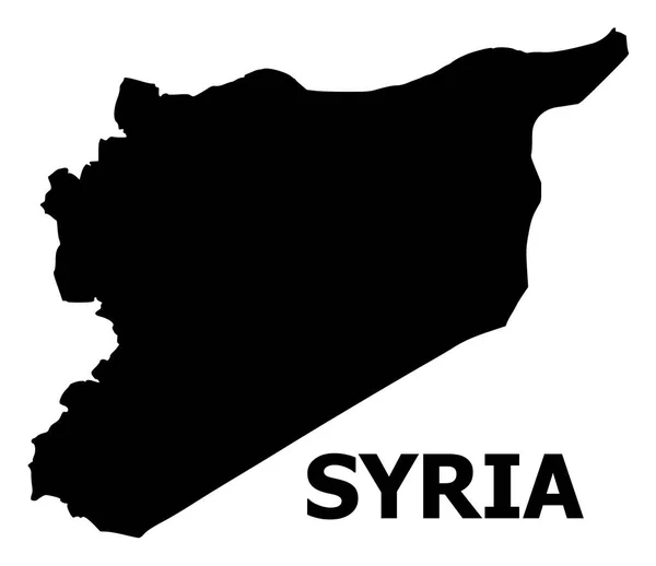 Διάνυσμα επίπεδο Χάρτης της Συρίας με όνομα — Διανυσματικό Αρχείο