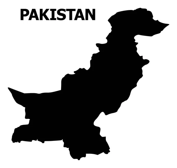 带名称的巴基斯坦矢量平面图 — 图库矢量图片