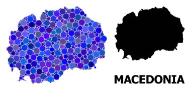 Mavi Daire Makedonya Mozaik Haritası