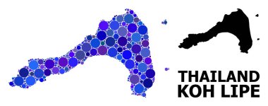 Koh Lipe Mavi Daire Mozaik Haritası