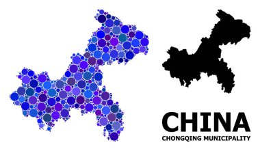 Mavi Daire Mozaik Haritası