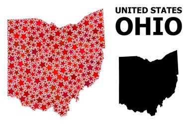 Ohio State Red Starred Desen Haritası