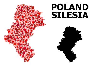 Silezya İli Kızılyıldız Mozaik Haritası