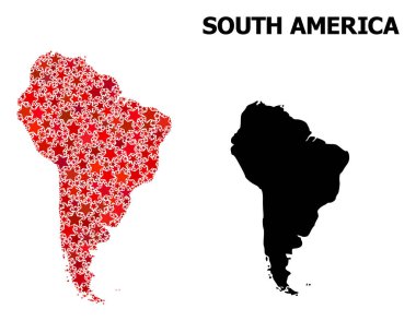 Güney Amerika Kızılyıldız Deseni Haritası