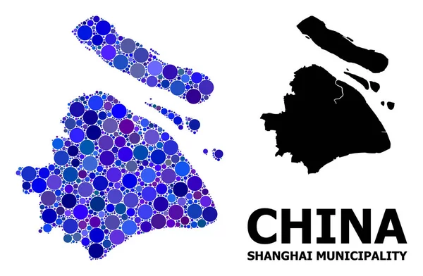 Şangay Belediyesi Mavi Daire Mozaik Haritası