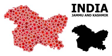 Jammu ve Keşmir Eyaleti Kızılyıldız Mozaik Haritası