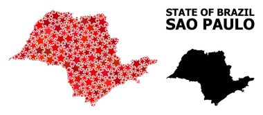 Sao Paulo Eyaleti Kızılyıldız Mozaik Haritası